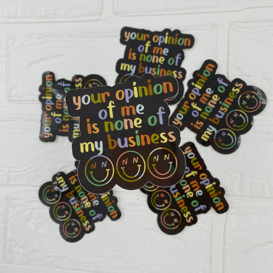 YOUR OPINION STICKER