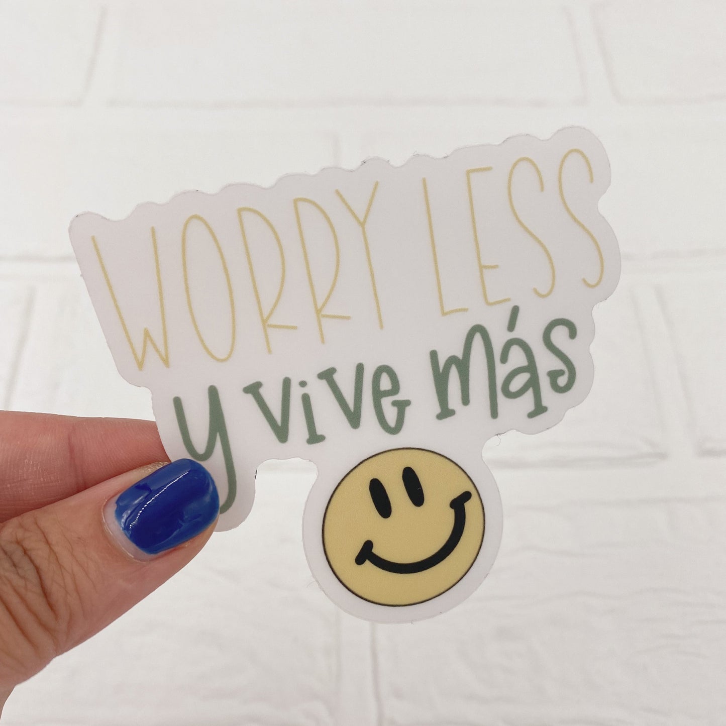WORRY LESS CLEAR STICKER